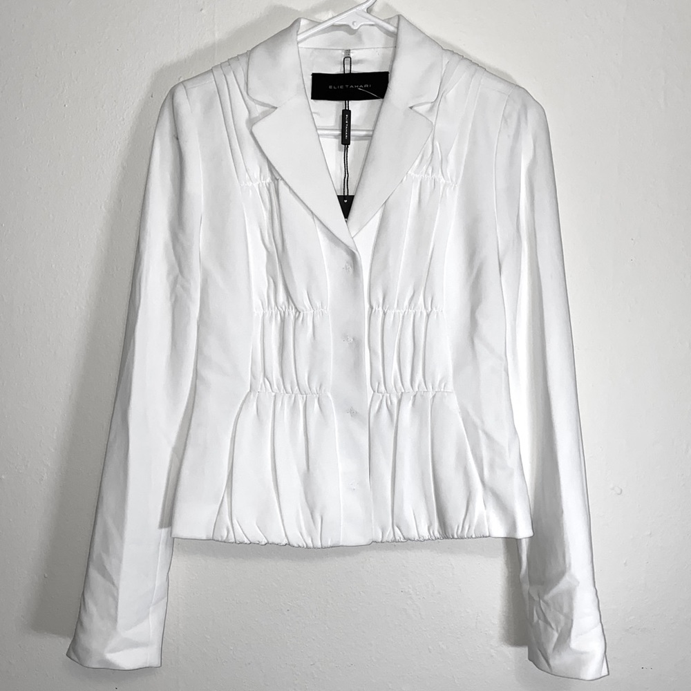 Elie Tahari White Blazer